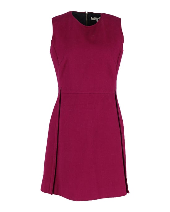 Ärmelloses Minikleid von Victoria Beckham aus rotvioletter Wolle - Image 1