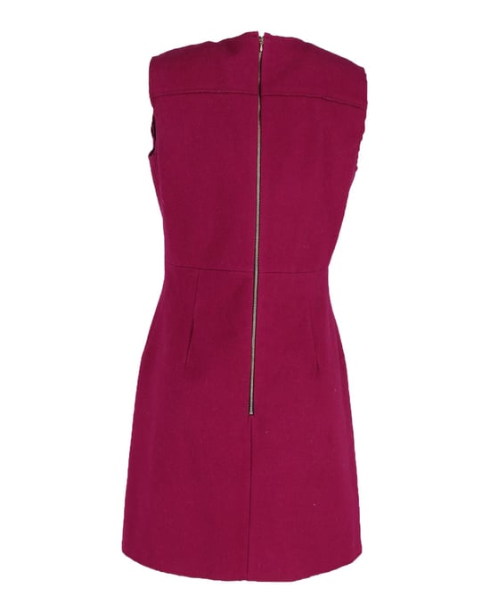 Ärmelloses Minikleid von Victoria Beckham aus rotvioletter Wolle - Image 3