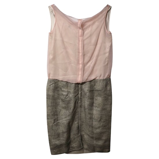 Roland Mouret Wasserfallkleid aus rosa Chiffon - Image 4