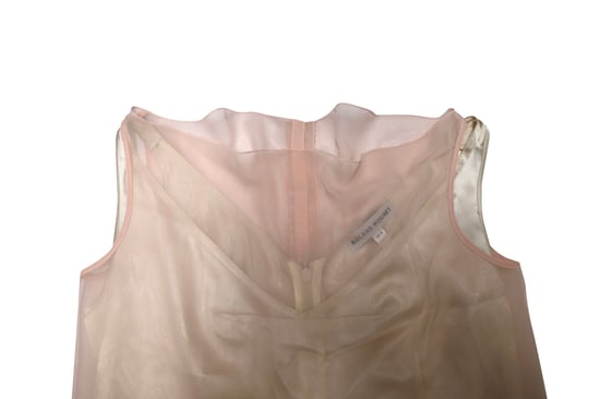 Roland Mouret Wasserfallkleid aus rosa Chiffon - Image 6