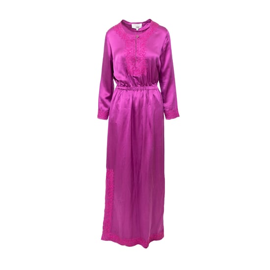 Yves Saint Laurent – Langes Kleid mit Stickerei – 10er - Image 1