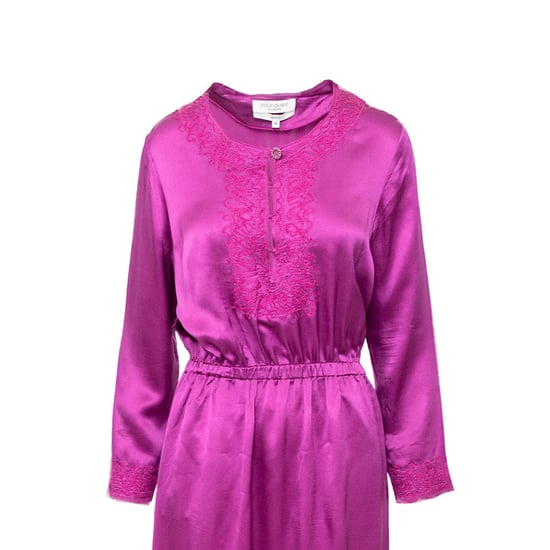 Yves Saint Laurent – Langes Kleid mit Stickerei – 10er - Image 2