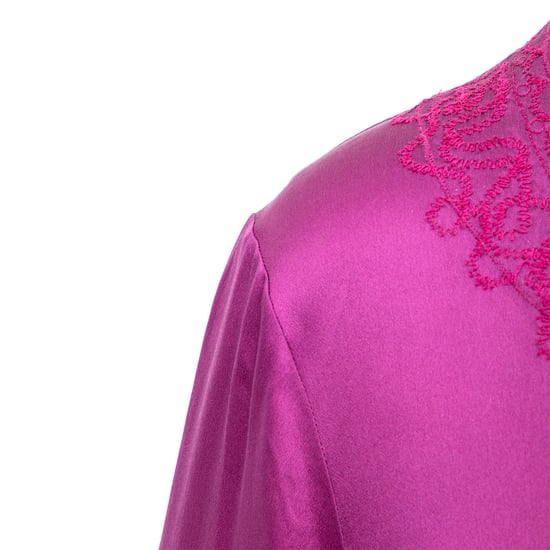 Yves Saint Laurent – Langes Kleid mit Stickerei – 10er - Image 6