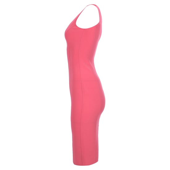 Ärmelloses, figurbetontes Midikleid von Michael Kors aus rosa Wolle - Image 2