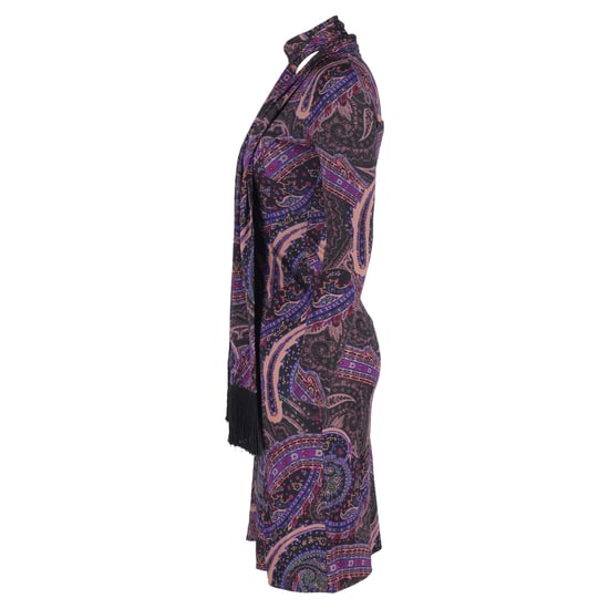 Etro Paisley-Print-Kleid mit Schal in lila Polyester - Image 2
