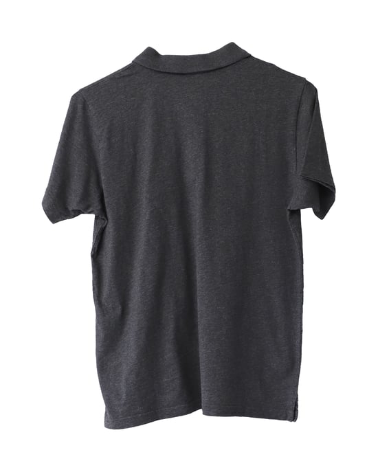 A.P.C. Logo besticktes Polo-Shirt aus grauer Baumwolle - Image 2