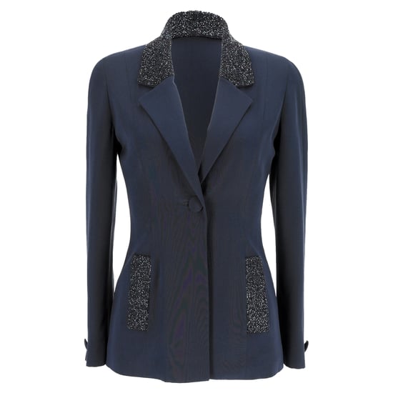 Rochas Blazer mit Verzierungen in Marineblau aus Polyester - Image 1
