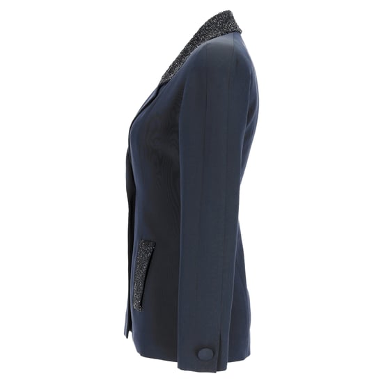 Rochas Blazer mit Verzierungen in Marineblau aus Polyester - Image 2