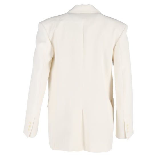 Sandro Blazer aus cremefarbenem Polyester - Image 3
