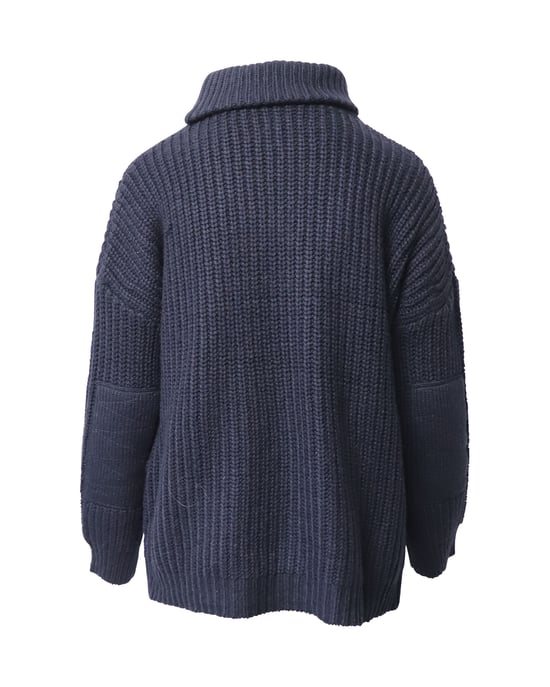 Zadig & Voltaire Rollkragenpullover aus marineblauem Acryl - Image 2