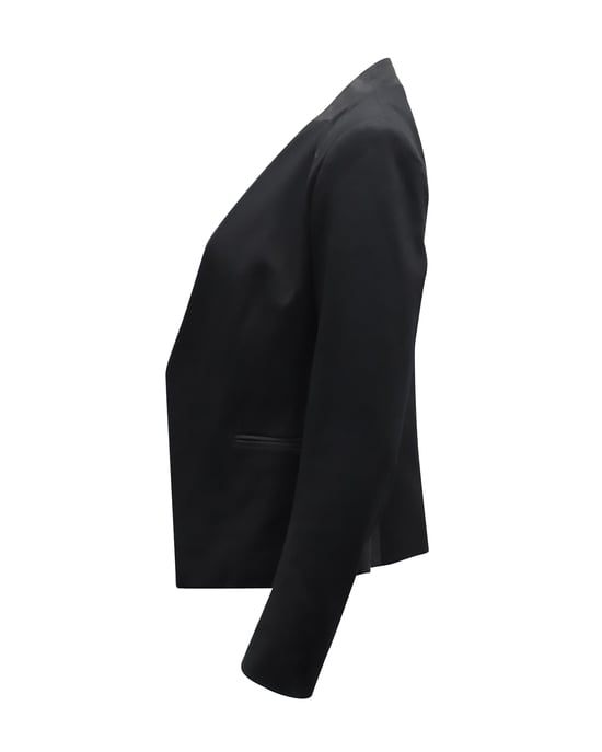 Theory kragenloser Blazer aus schwarzem Polyester - Image 2