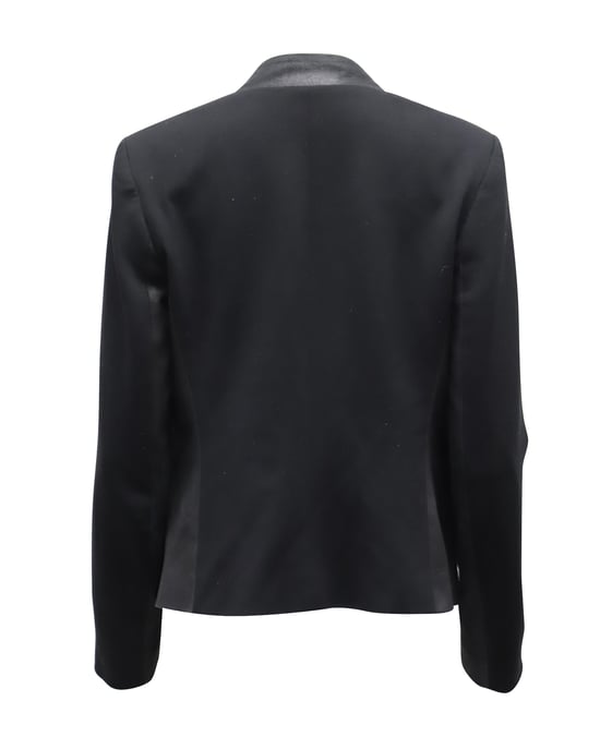 Theory kragenloser Blazer aus schwarzem Polyester - Image 3