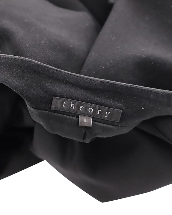 Theory kragenloser Blazer aus schwarzem Polyester - Image 4