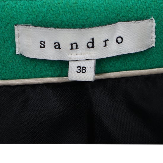 Sandro Zweireiher-Blazer mit Taschen aus Wolle - Grün - Image 4