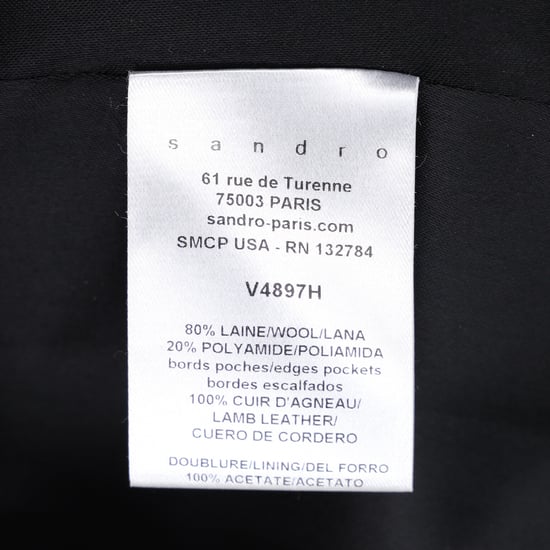 Sandro Zweireiher-Blazer mit Taschen aus Wolle - Grün - Image 5