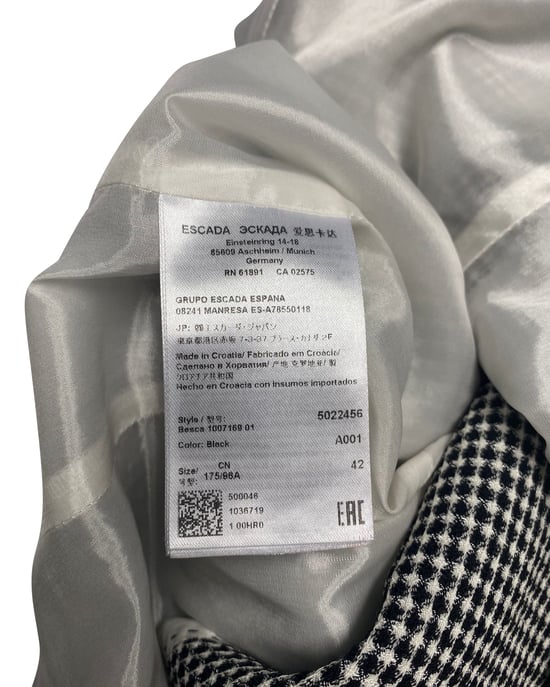 Escada Hosenanzug-Set mit Karomuster und Bluse - Image 5