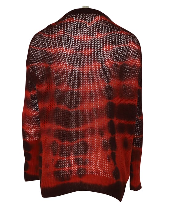 Stella McCartney Batik-Pullover aus roter Alpakawolle - Image 3