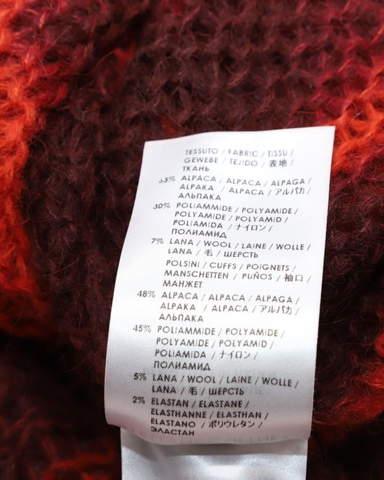 Stella McCartney Batik-Pullover aus roter Alpakawolle - Image 4