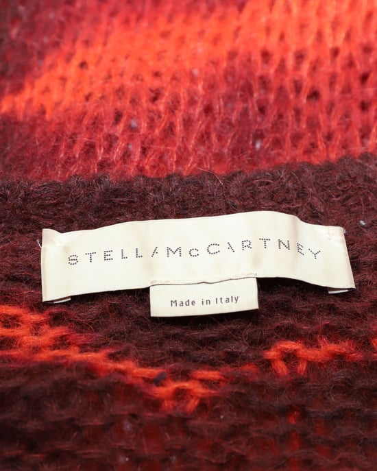 Stella McCartney Batik-Pullover aus roter Alpakawolle - Image 5