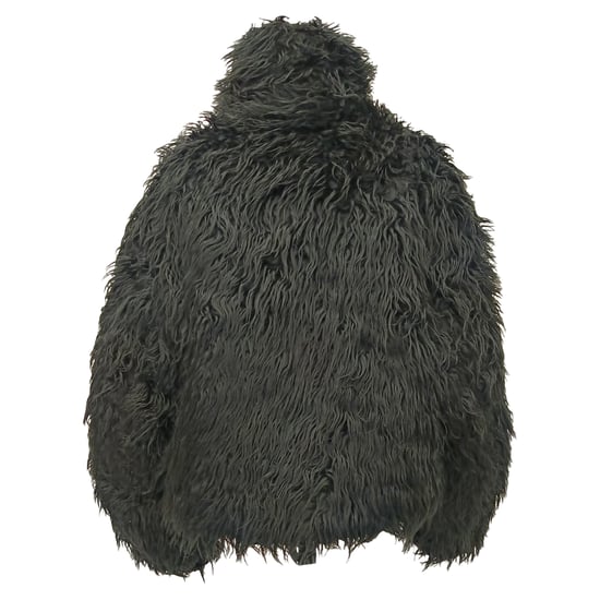 Balenciaga Pre-owned kurze gesteppte Jacke aus Kunstpelz - Schwarz - Image 3