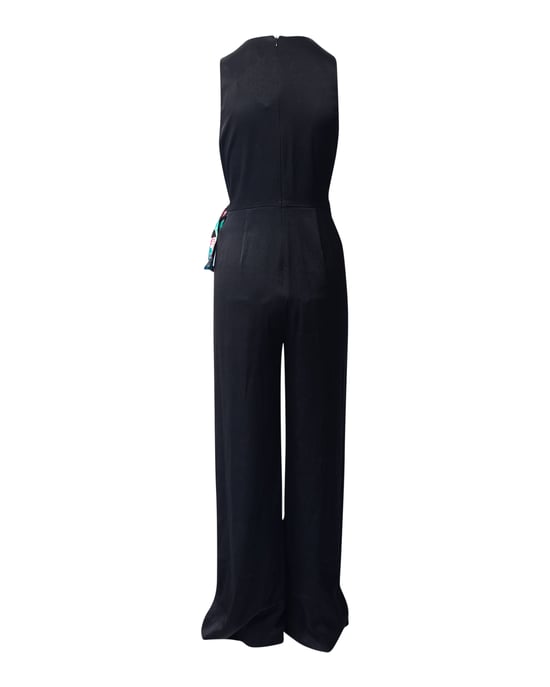 Diane von Furstenberg Vivian Jumpsuit aus schwarzem Triacetat - Image 3