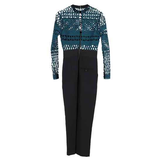 Jumpsuit mit Spitzendetails von Self-Portrait aus blaugrünem Polyester - Image 2