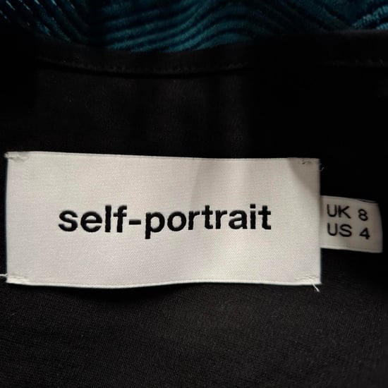 Jumpsuit mit Spitzendetails von Self-Portrait aus blaugrünem Polyester - Image 3