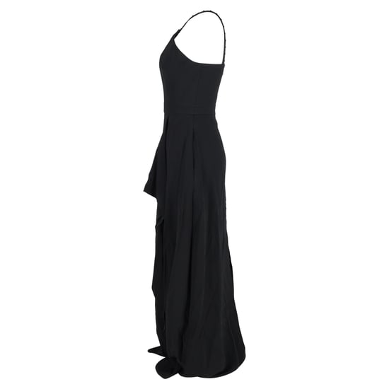 Roland Mouret Maxikleid mit Rüschen und verzierten Trägern aus schwarzer Viskose - Image 2