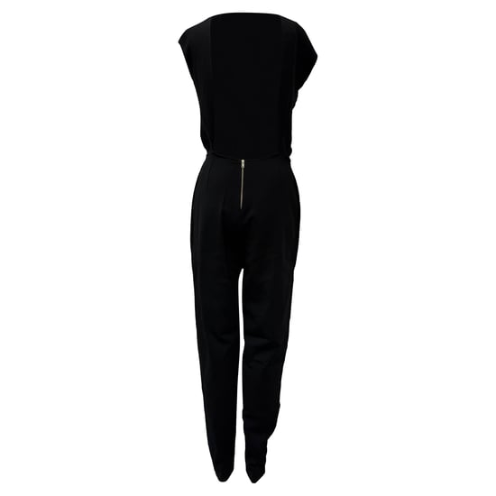Stella McCartney Jumpsuit mit offenem Rücken aus schwarzer Viskose - Image 4