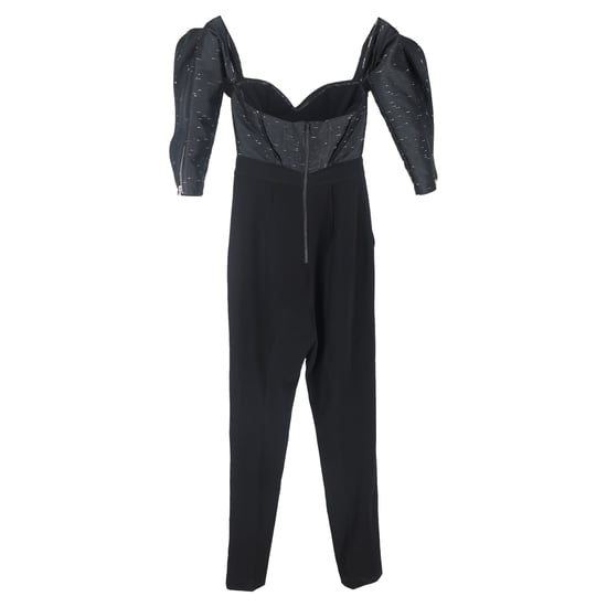 Self-Portrait Pre-owned Schulterfreier Jumpsuit mit Herzausschnitt aus Polyester - Schwarz - Image 2
