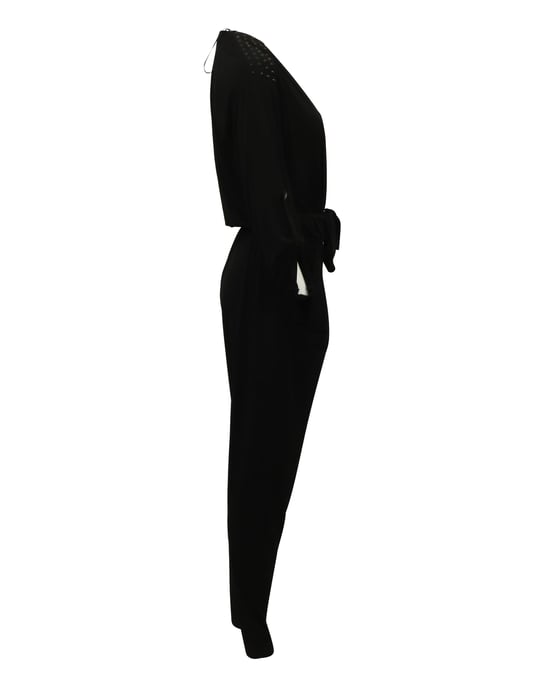 Michael Kors Jumpsuit aus Stretch-Jersey mit Nieten in Schwarz (Polyester) - Image 4
