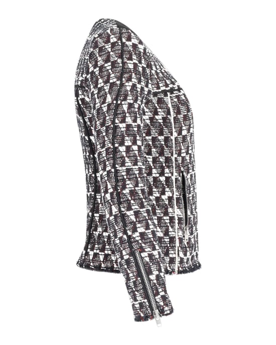 Iro Kamber Tweedjacke aus schwarzer und weißer Baumwolle - Image 2