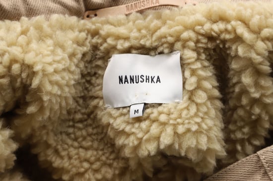 Nanushka gefütterte Jacke aus Kunstfell in Beige, Baumwolle - Image 2