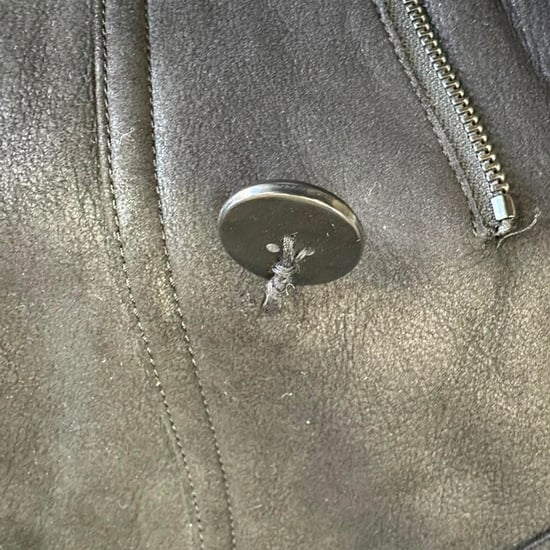 Burberry Brit Chedleigh zweireihige Shearling-Jacke aus schwarzem Leder - Image 4