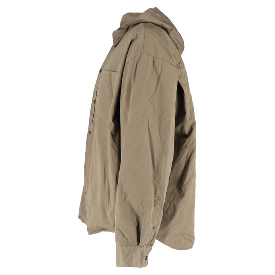 Balenciaga Kapuzenparka-Hemdjacke aus beiger Baumwolle - Image 2
