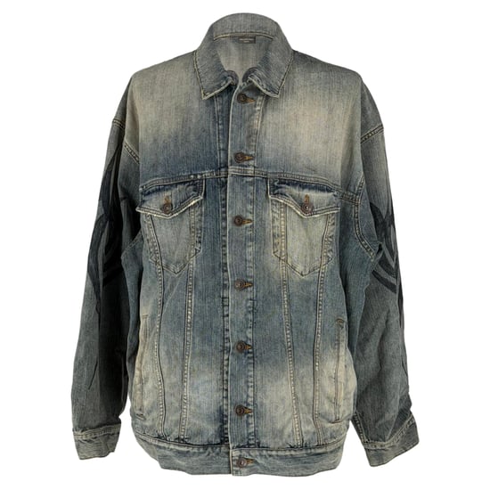 Balenciaga Y2K Oversize-Jacke aus hellblauem Denim - Image 1