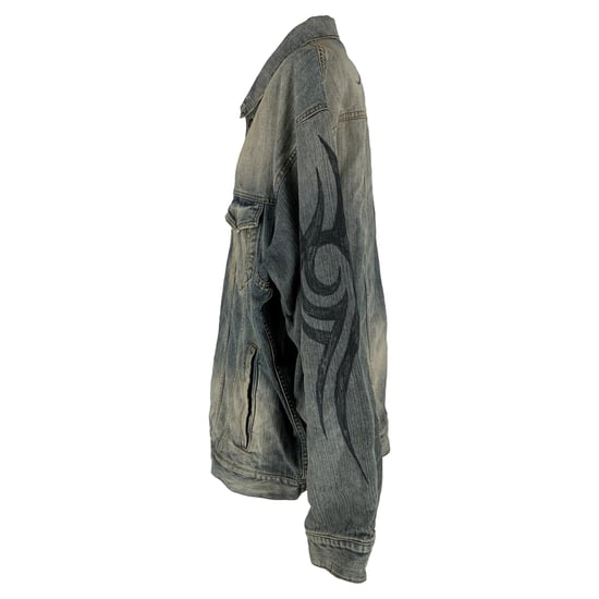Balenciaga Y2K Oversize-Jacke aus hellblauem Denim - Image 2