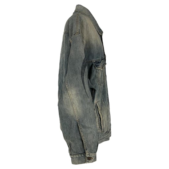 Balenciaga Y2K Oversize-Jacke aus hellblauem Denim - Image 3