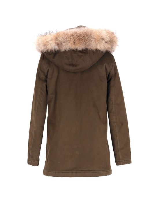 Maje Parka mit Kunstpelzmantel in Olivgrün (Polyester) - Image 3