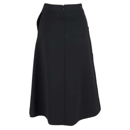 Schwarzer Mulberry Midi-Rock mit Knöpfen aus Polyester - Image 3