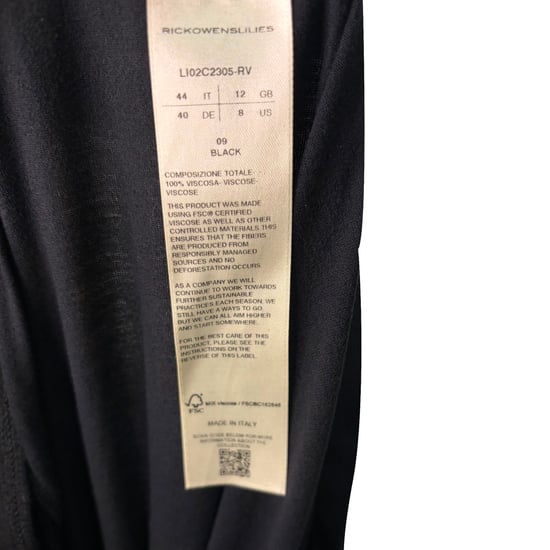 Rick Owens gerader Maxirock aus schwarzer Viskose - Image 5