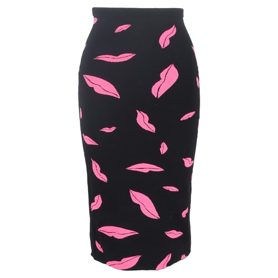 Diane von Furstenberg Midi-Rock mit Lippenprint aus mehrfarbigem Polyester - Image 1