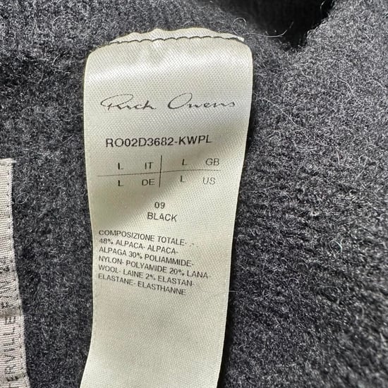 Rick Owens Porterville Pillar Maxirock aus schwarzem Kaschmir - Image 4