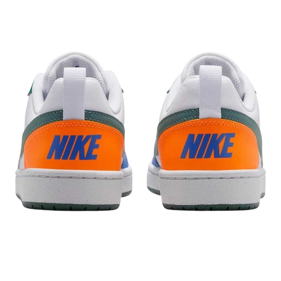 Nike - "Borough Low Recraft" Sneaker für Kinder, Leder, Flach (Weiß/Blau/Orange) - Image 2