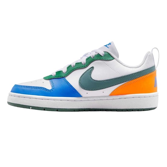 Nike - "Borough Low Recraft" Sneaker für Kinder, Leder, Flach (Weiß/Blau/Orange) - Image 3