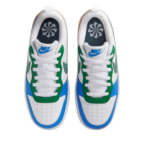 Nike - "Borough Low Recraft" Sneaker für Kinder, Leder, Flach (Weiß/Blau/Orange) - Image 4