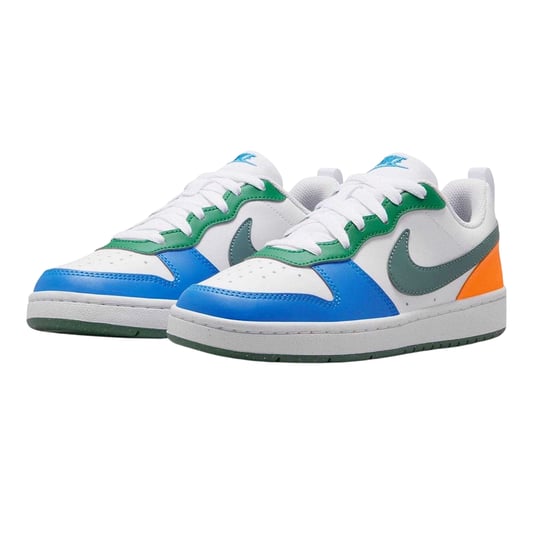 Nike - "Borough Low Recraft" Sneaker für Kinder, Leder, Flach (Weiß/Blau/Orange) - Image 5