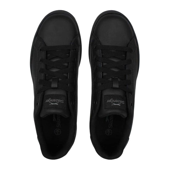 Slazenger - "Ash" Sneaker für Kinder, Leder, Flach (Schwarz/Holzkohle) - Image 4