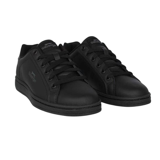 Slazenger - "Ash" Sneaker für Kinder, Leder, Flach (Schwarz/Holzkohle) - Image 5