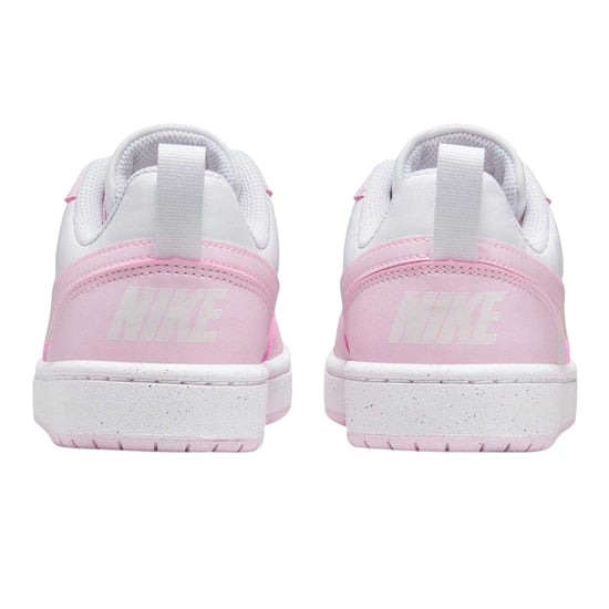 Nike - "Borough Low Recraft" Sneaker für Kinder, Leder, Flach (Weiß/Pink) - Image 2
